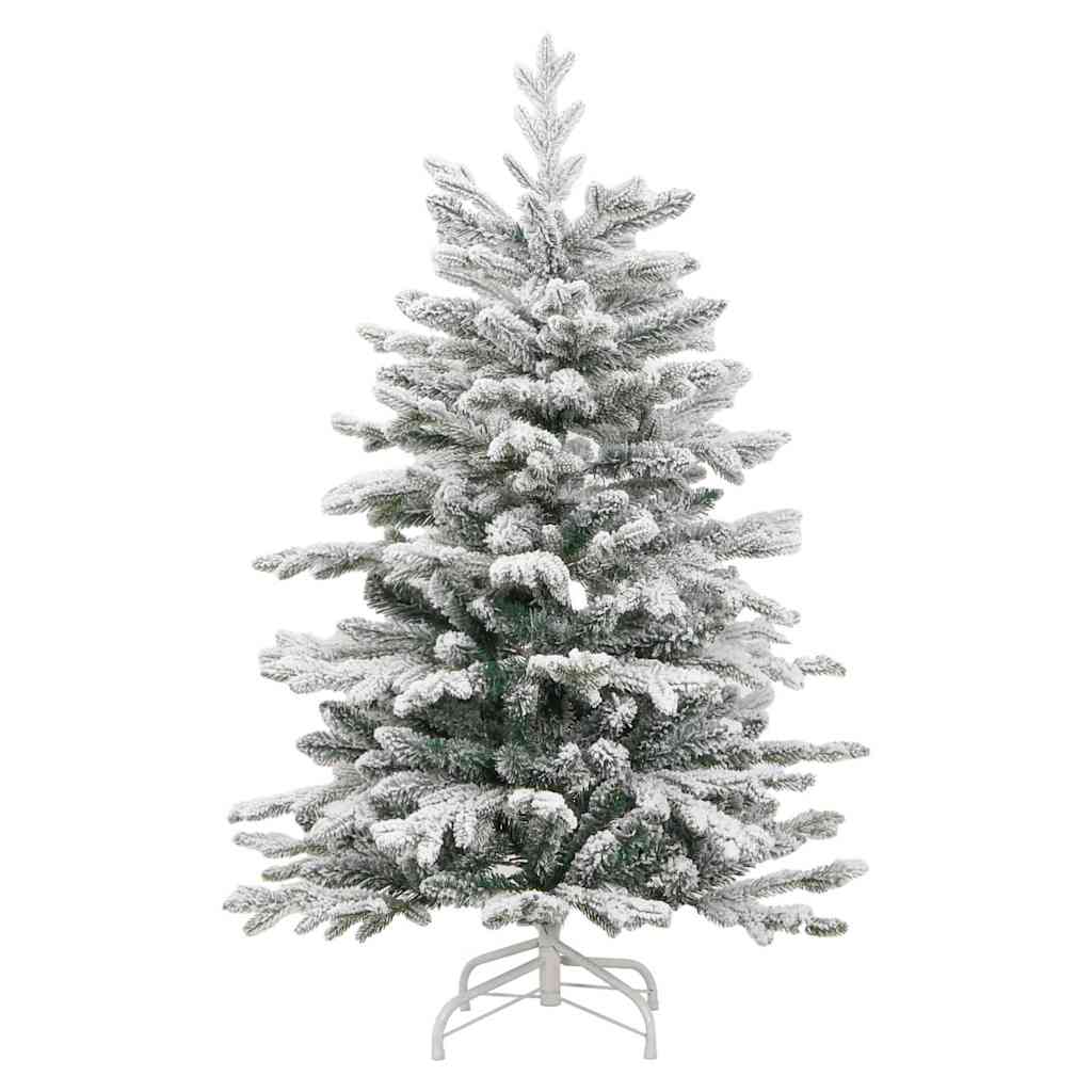 Kunstigt Hinged Juletræ Hvid 120 cm PE og PVC