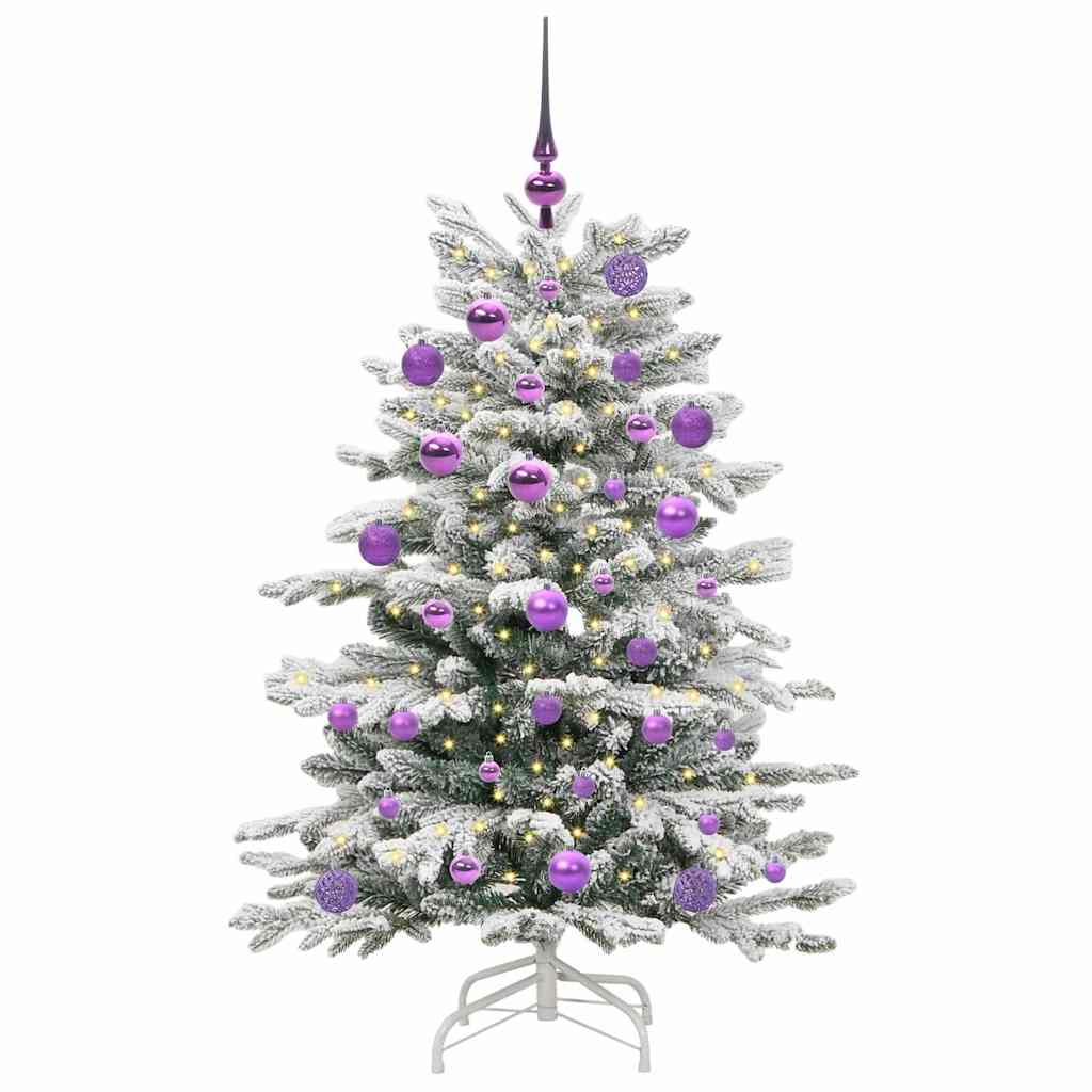 Kunstigt Hinged Juletræ Hvid 120 cm PE og PVC