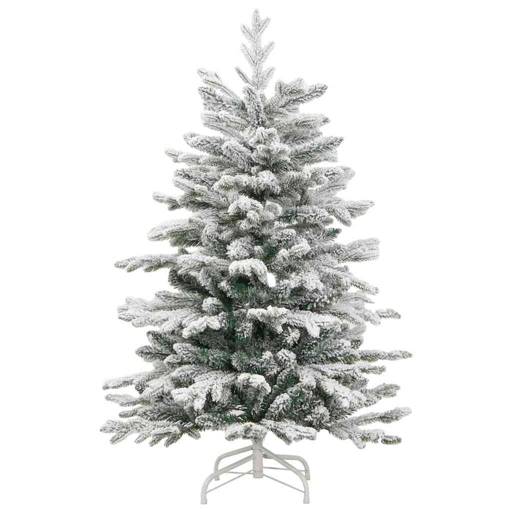 Kunstigt Hinged Juletræ Hvid 120 cm PE og PVC