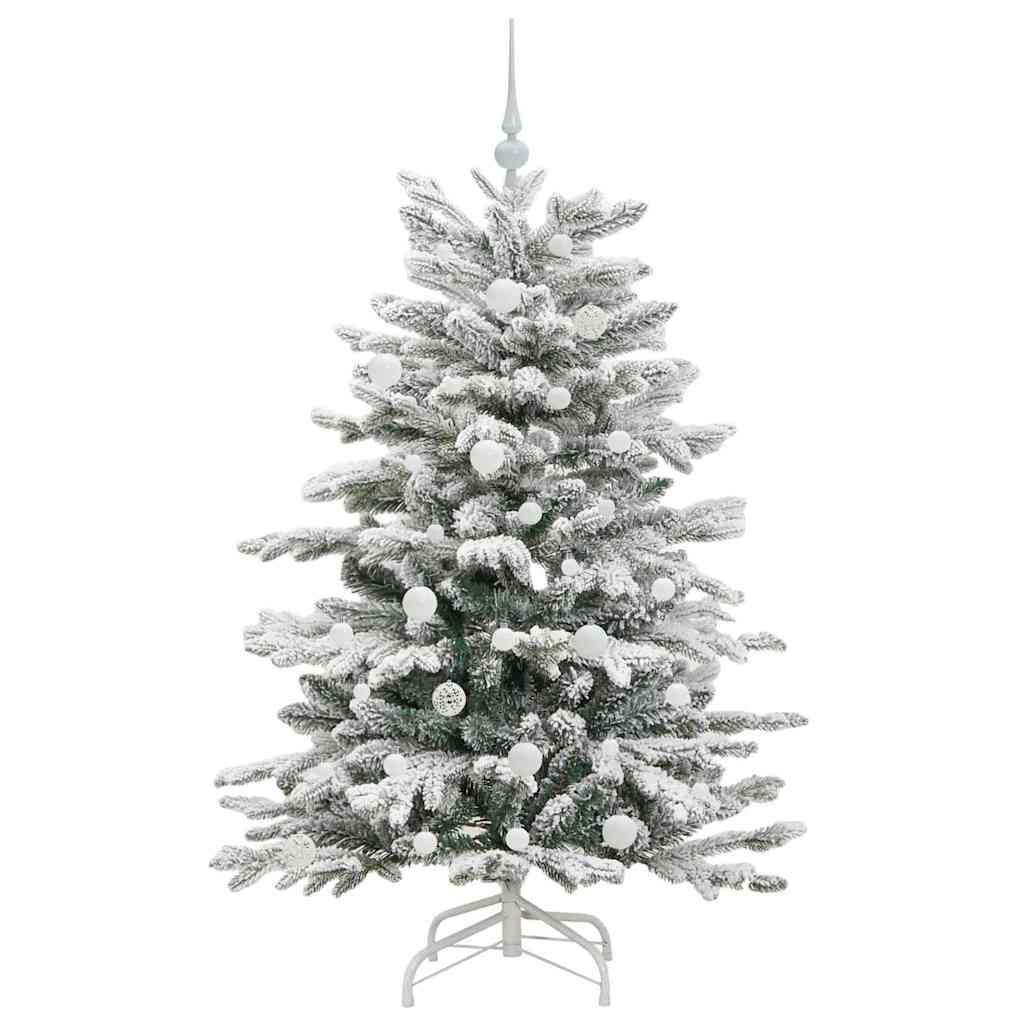 Kunstigt Hinged Juletræ Hvid 150 cm PE og PVC