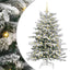 Kunstigt Hinged Juletræ Hvid 150 cm PE og PVC