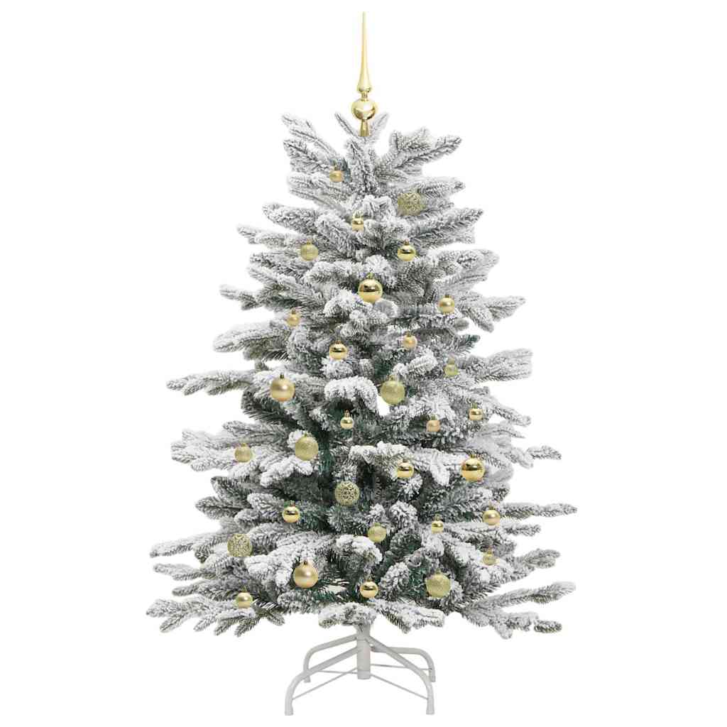 Kunstigt Hinged Juletræ Hvid 150 cm PE og PVC