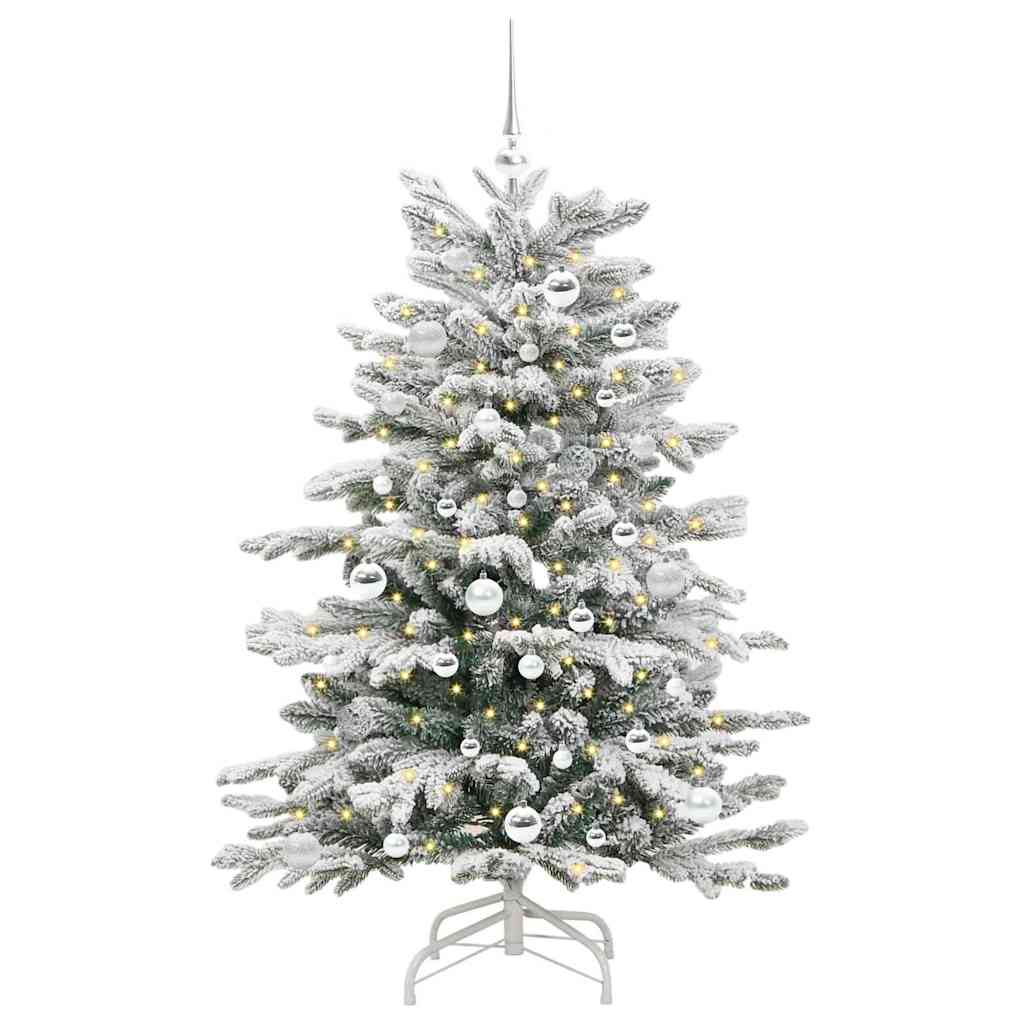 Kunstigt Hinged Juletræ Hvid 150 cm PE og PVC