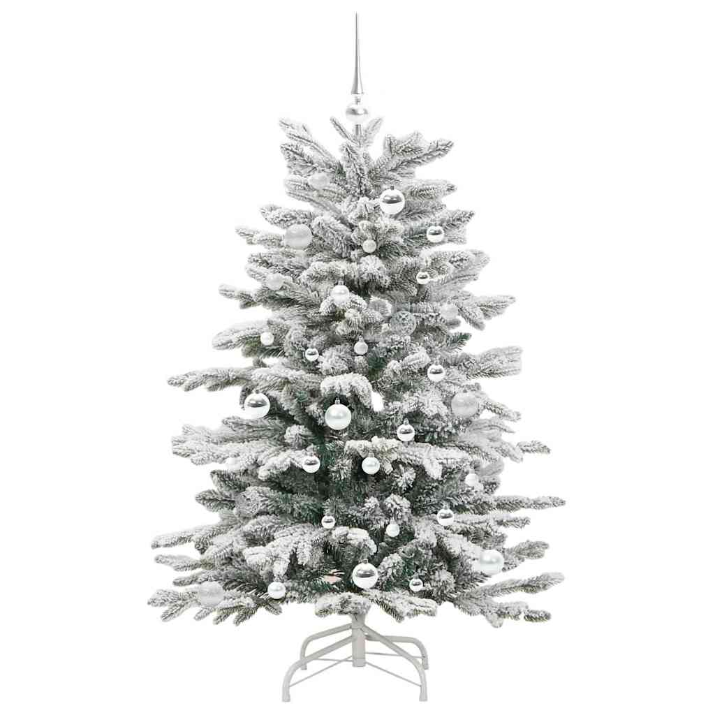 Kunstigt Hinged Juletræ Hvid 150 cm PE og PVC