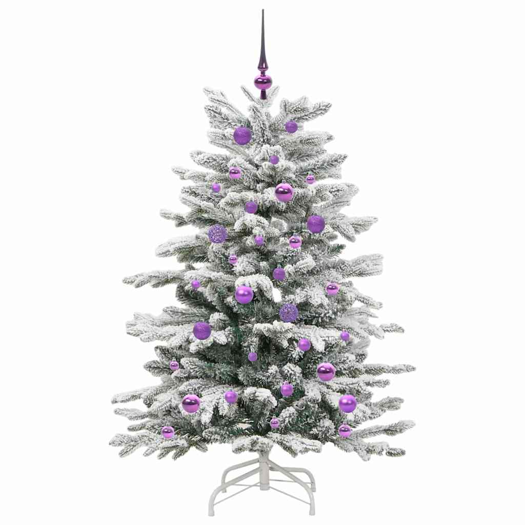 Kunstigt Hinged Juletræ Hvid 150 cm PE og PVC