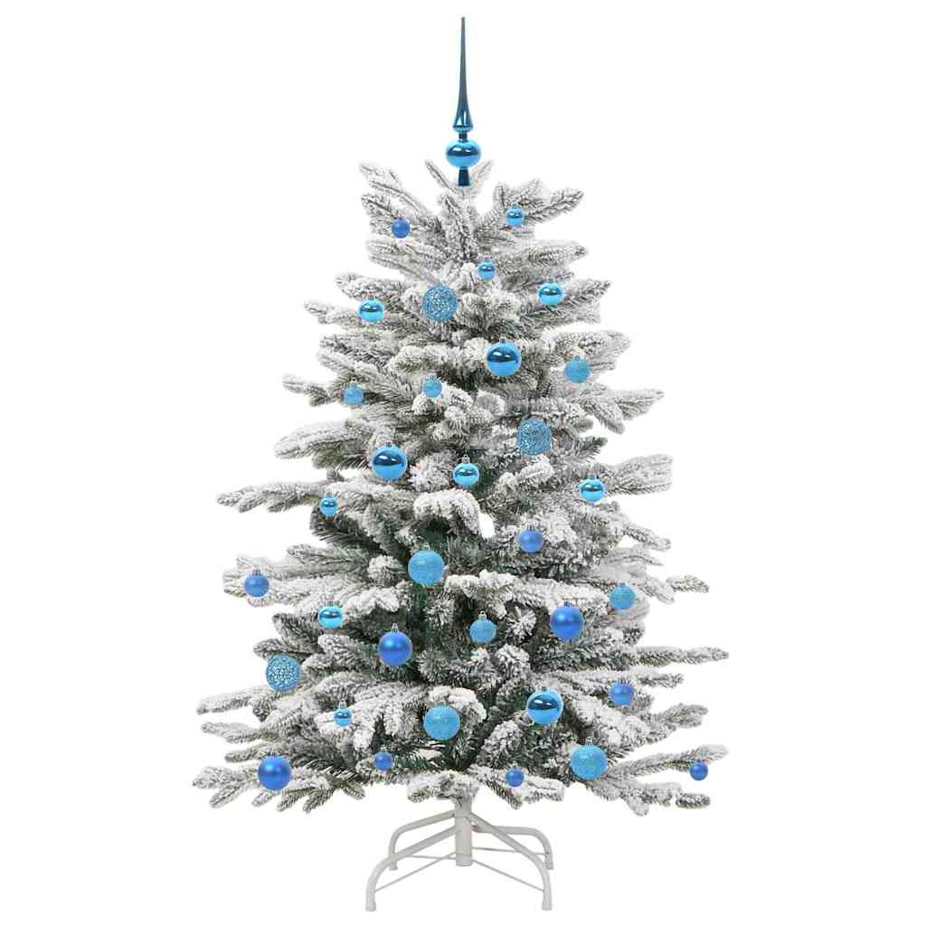 Kunstigt Hinged Juletræ Hvid 150 cm PE og PVC