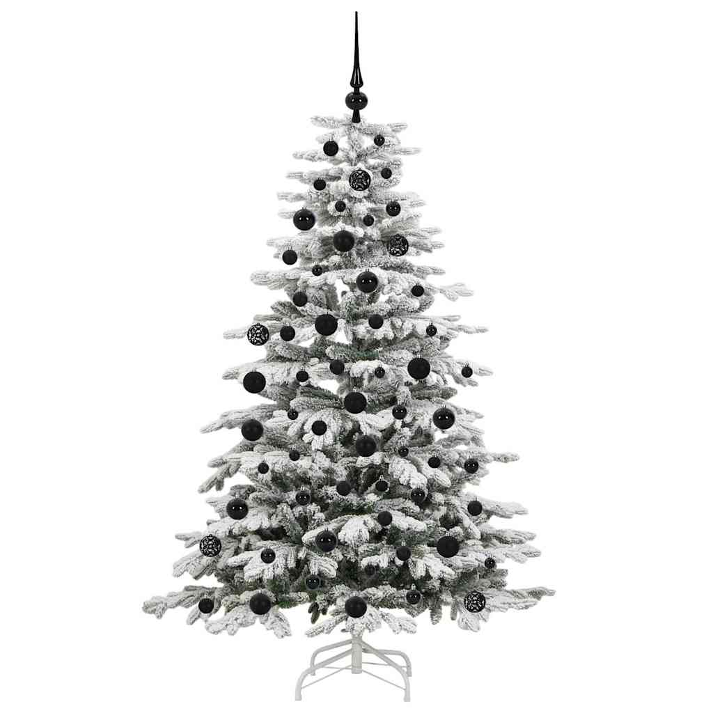 Kunstigt Hinged Juletræ Hvid 180 cm PE og PVC