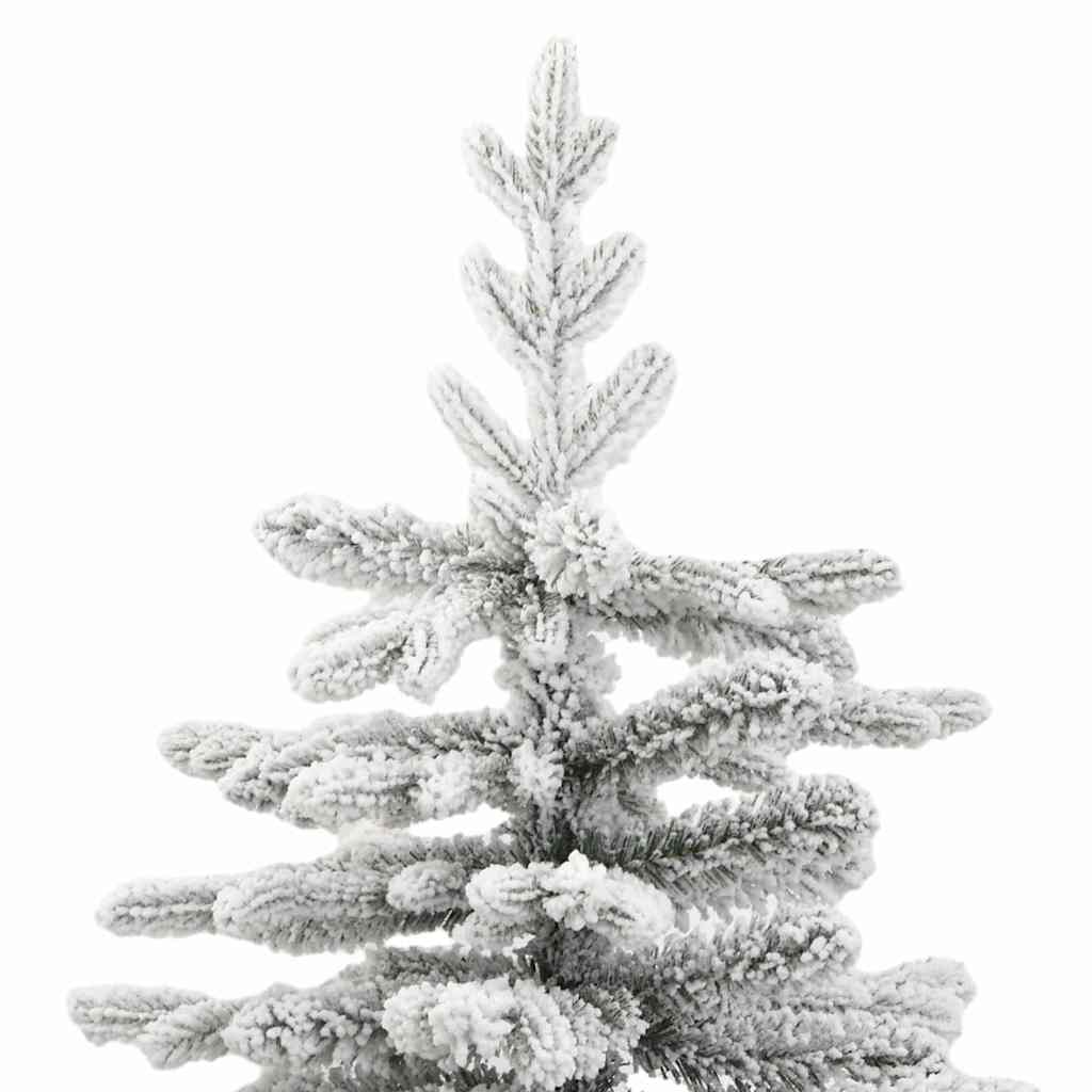 Kunstigt Hinged Juletræ Hvid 210 cm PE og PVC