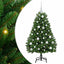 Kunstigt juletræ 120 cm 150 LED'er Varm hvid PVC og Stål Grøn