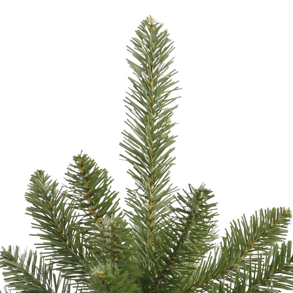 Kunstigt juletræ 240 cm 300 LED'er Varm hvid PVC og Stål Grøn