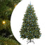 Kunstigt juletræ 240 cm 300 LED'er Varm hvid PVC og Stål Grøn