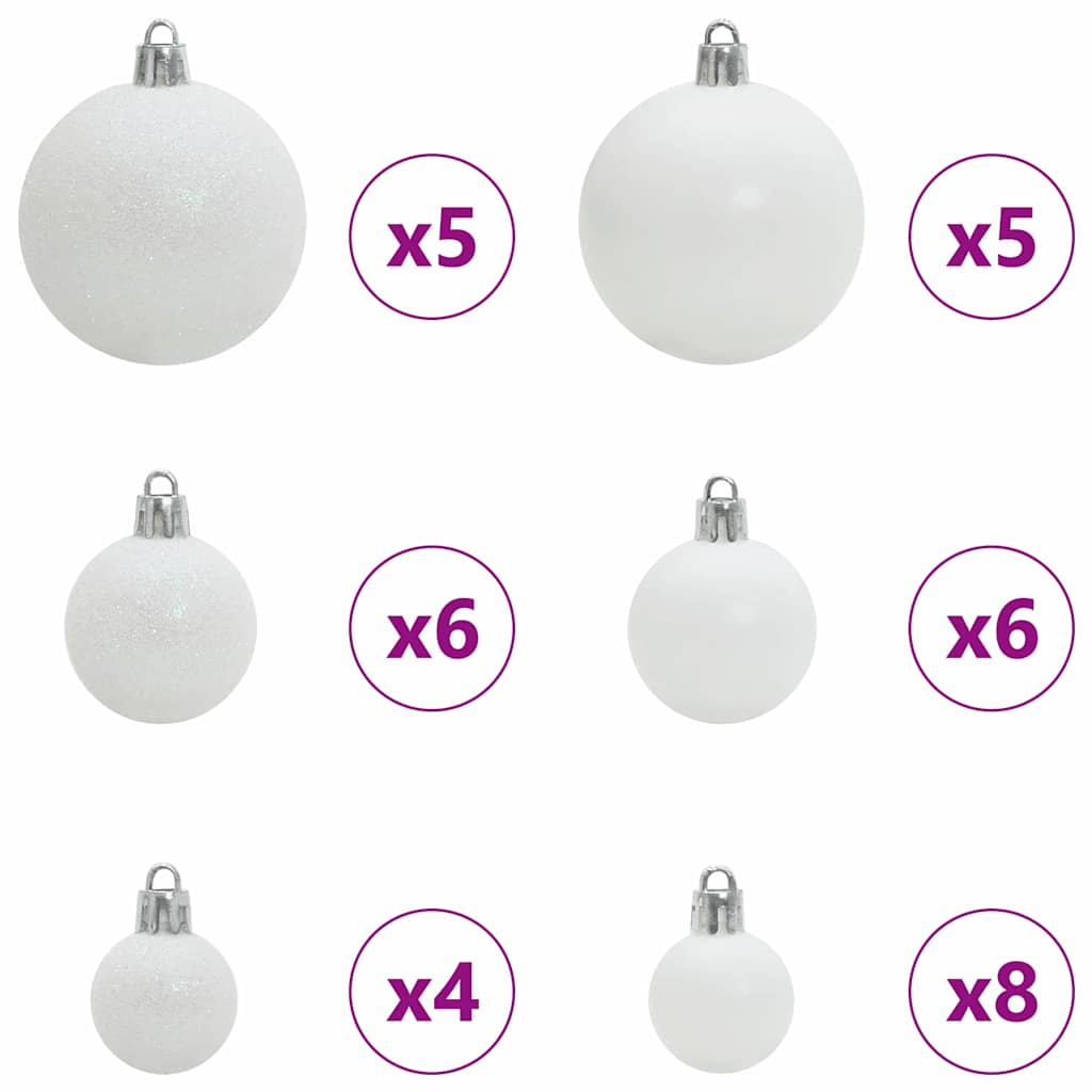 Kunstigt juletræ 120 cm 150 LED'er Varm hvid PVC og Stål