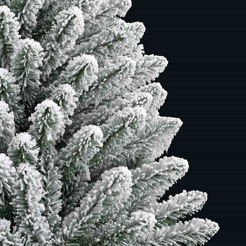 Kunstigt juletræ 120 cm 150 LED'er Varm hvid PVC og Stål