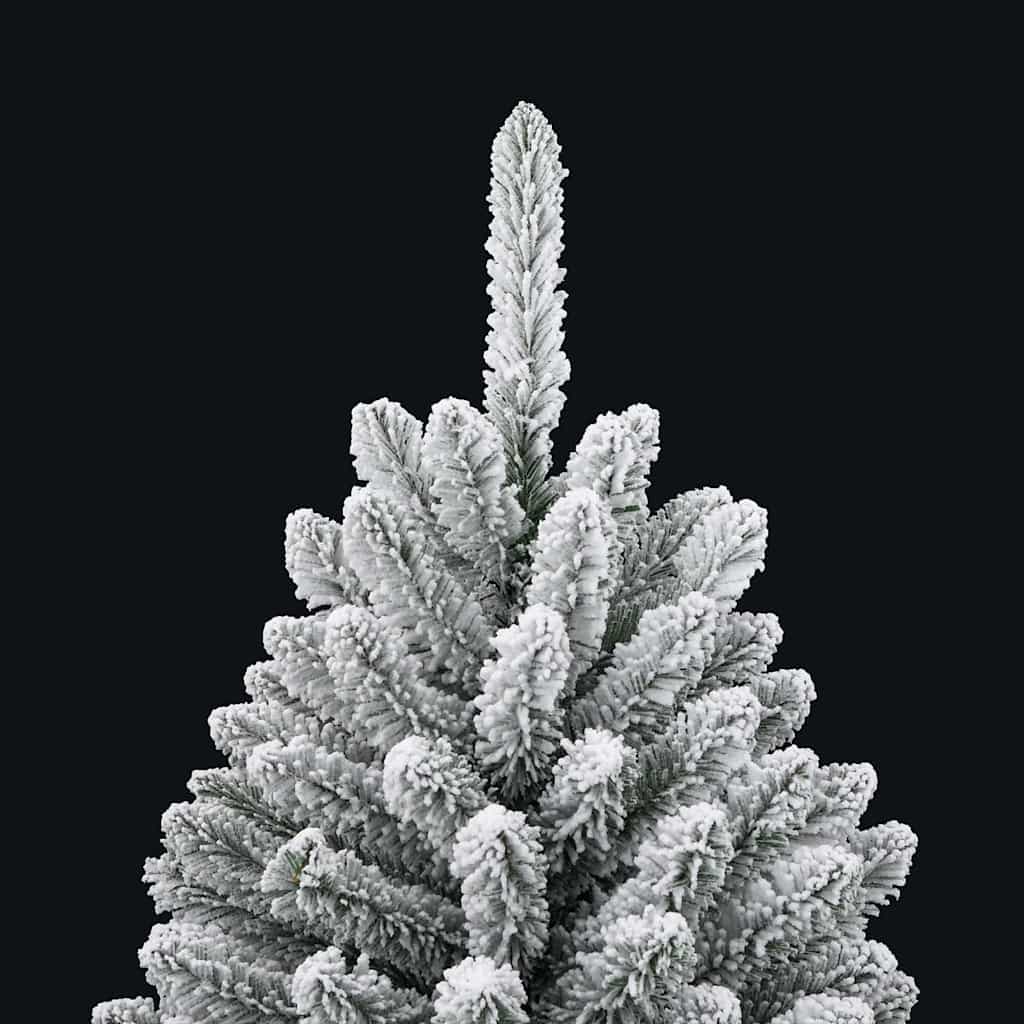 Kunstigt juletræ 120 cm 150 LED'er Varm hvid PVC og Stål