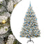 Kunstigt juletræ 180 cm 300 LED'er Varm hvid PVC og Stål
