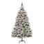 Kunstigt juletræ 210 cm 300 LED'er Varm hvid PVC og Stål