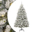 Kunstigt juletræ 210 cm 300 LED'er Varm hvid PVC og Stål