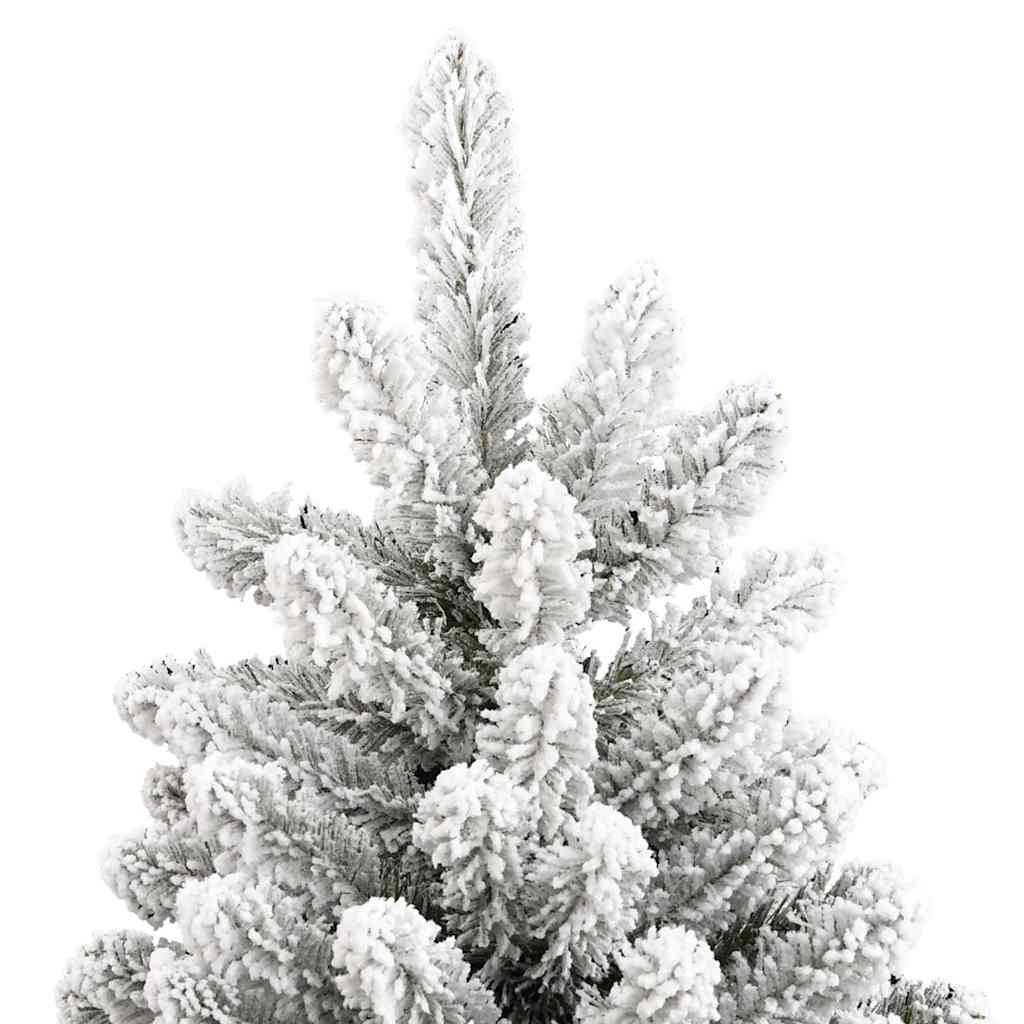 Kunstigt juletræ 210 cm 300 LED'er Varm hvid PVC og Stål