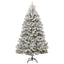 Kunstigt juletræ 240 cm 300 LED'er Varm hvid PVC og Stål
