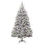 Kunstigt juletræ 240 cm 300 LED'er Varm hvid PVC og Stål