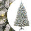 Kunstigt juletræ 240 cm 300 LED'er Varm hvid PVC og Stål