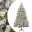 Kunstigt juletræ 270 cm 300 LED'er Varm hvid PVC og Stål
