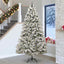 Kunstigt juletræ 270 cm 300 LED'er Varm hvid PVC og Stål
