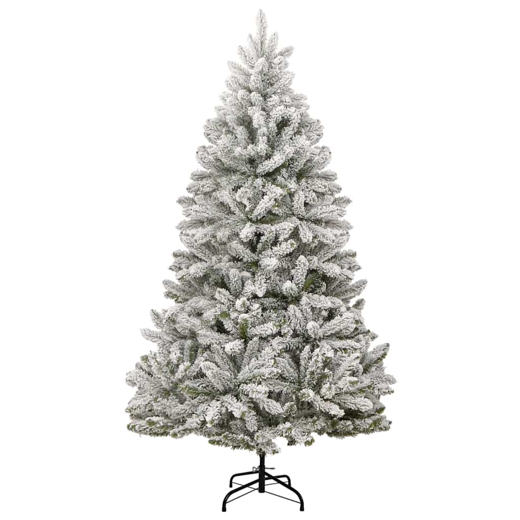 Kunstigt juletræ 270 cm 300 LED'er Varm hvid PVC og Stål
