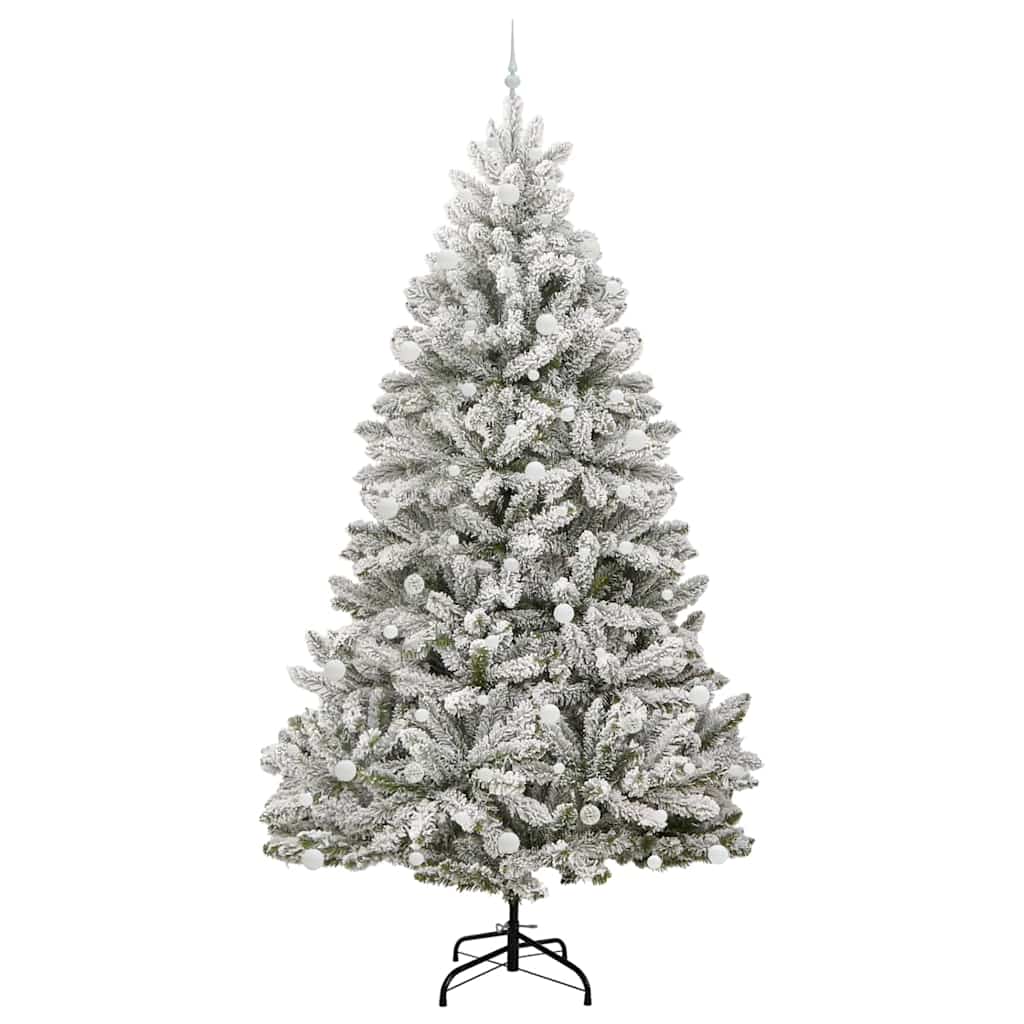 Kunstigt juletræ 270 cm 300 LED'er Varm hvid PVC og Stål