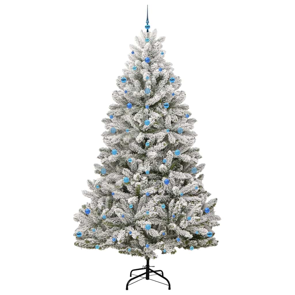 Kunstigt juletræ 270 cm 300 LED'er Varm hvid PVC og Stål