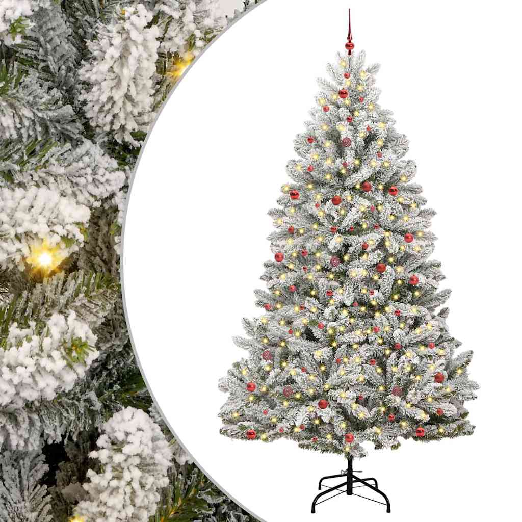 Kunstigt juletræ 300 cm 300 LED'er Varm hvid PVC og Stål