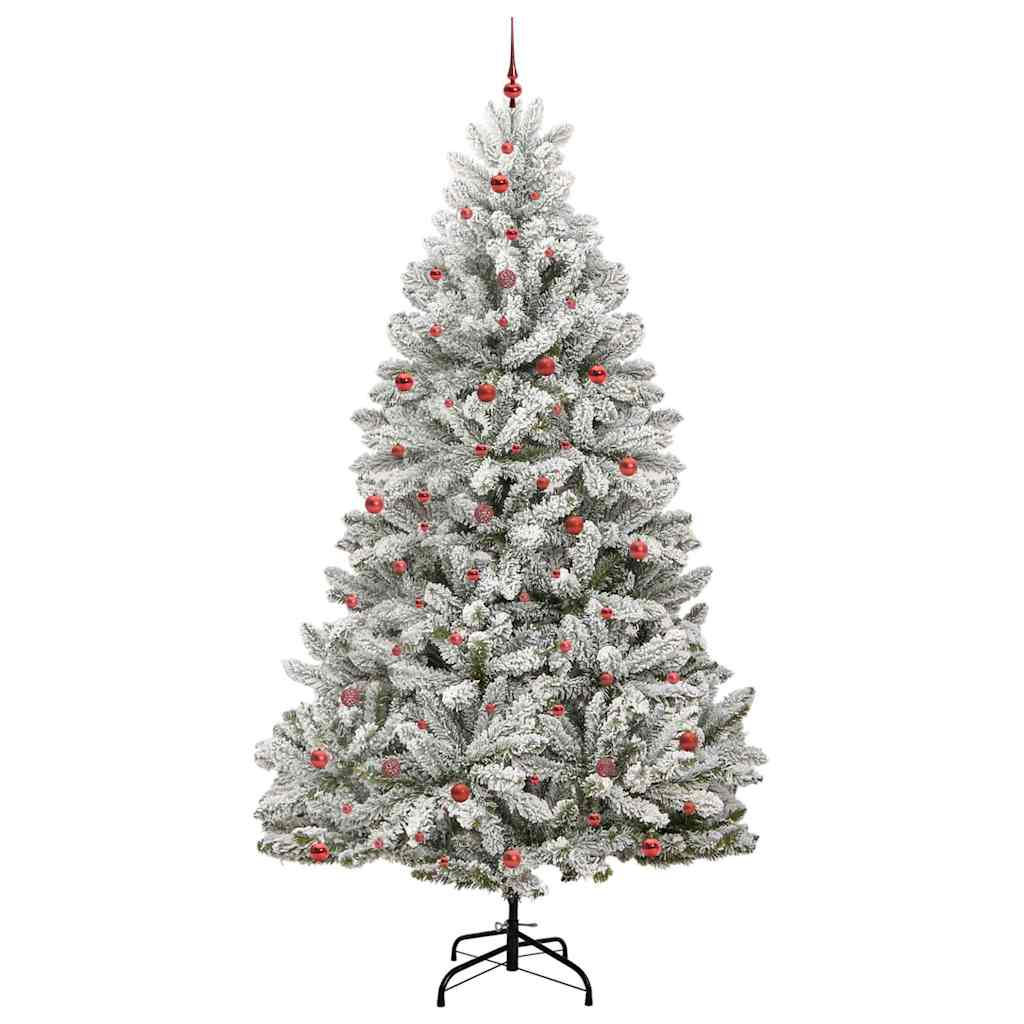Kunstigt juletræ 300 cm 300 LED'er Varm hvid PVC og Stål