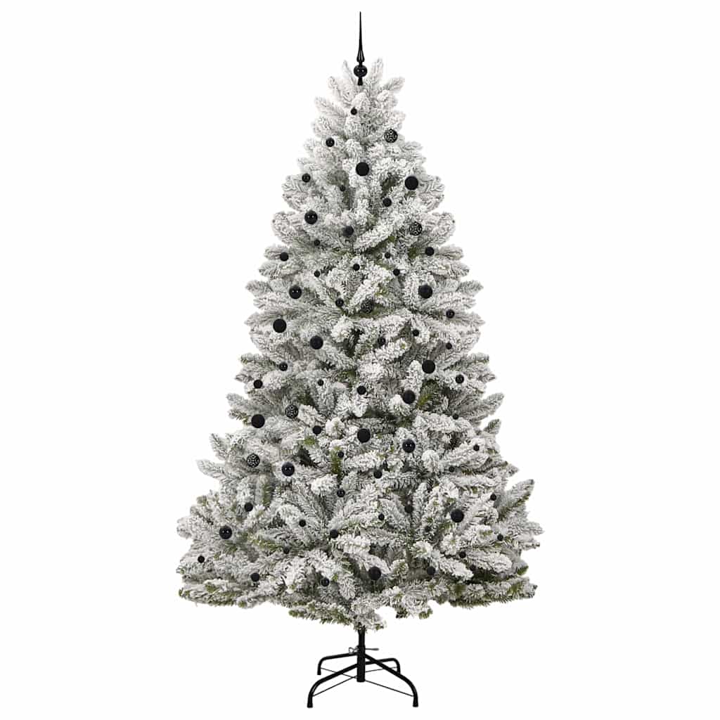Kunstigt juletræ 300 cm 300 LED'er Varm hvid PVC og Stål