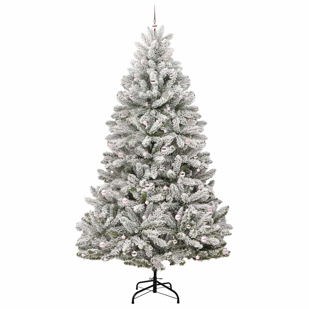 Kunstigt juletræ 300 cm 300 LED'er Varm hvid PVC og Stål