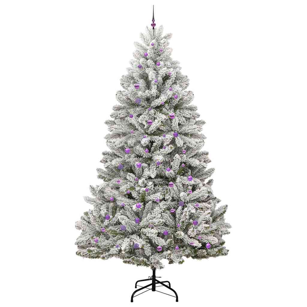 Kunstigt juletræ 300 cm 300 LED'er Varm hvid PVC og Stål