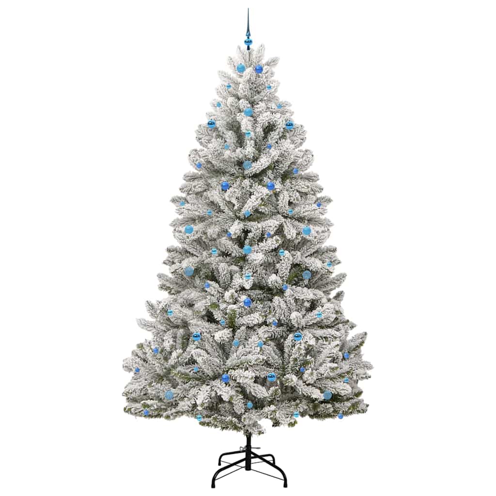Kunstigt juletræ 300 cm 300 LED'er Varm hvid PVC og Stål