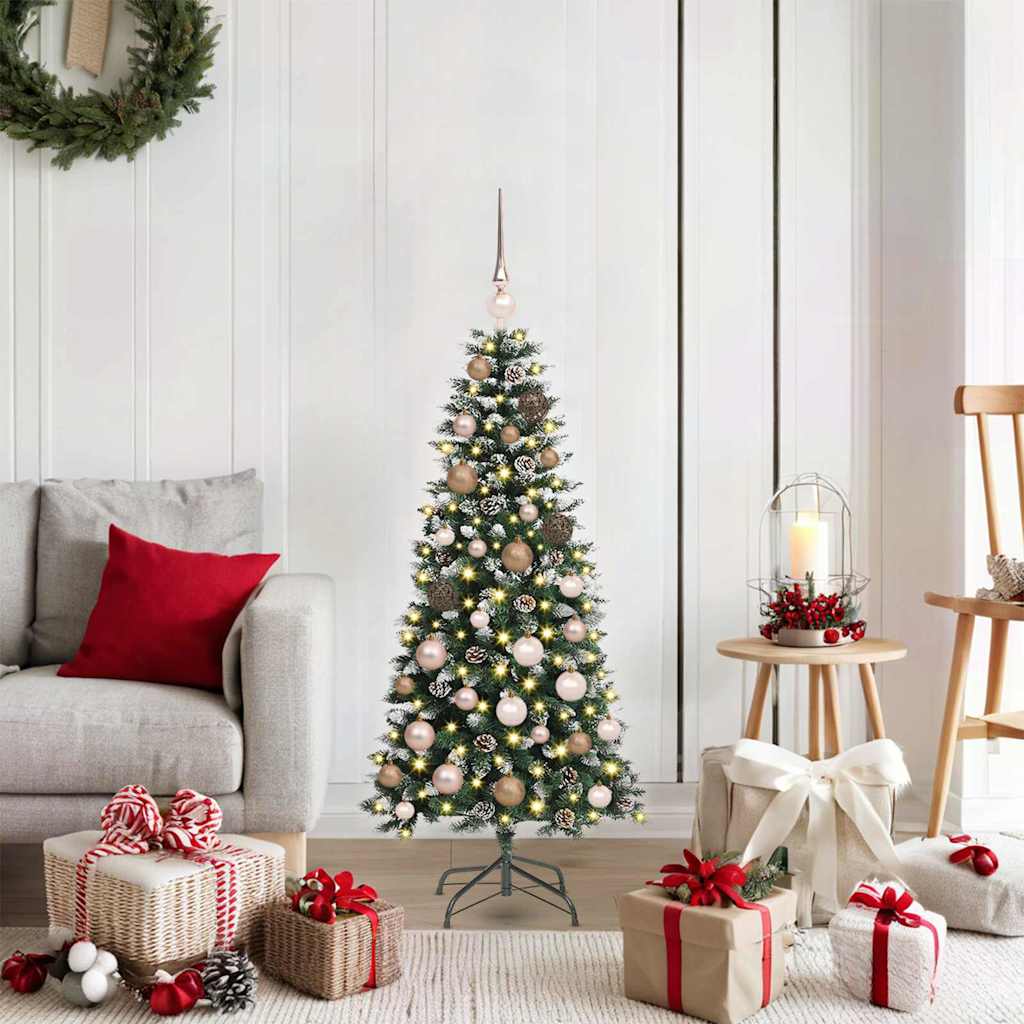 Kunstigt juletræ Grøn 120 cm PVC, plastik og stål