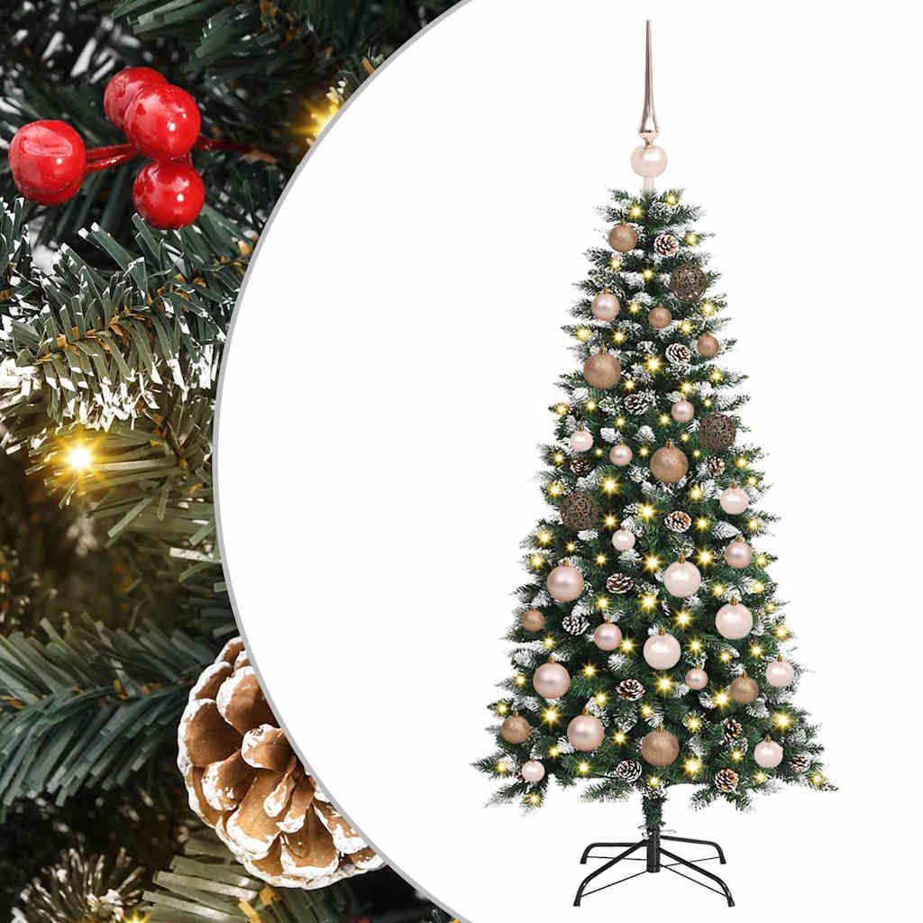 Kunstigt juletræ Grøn 120 cm PVC, plastik og stål