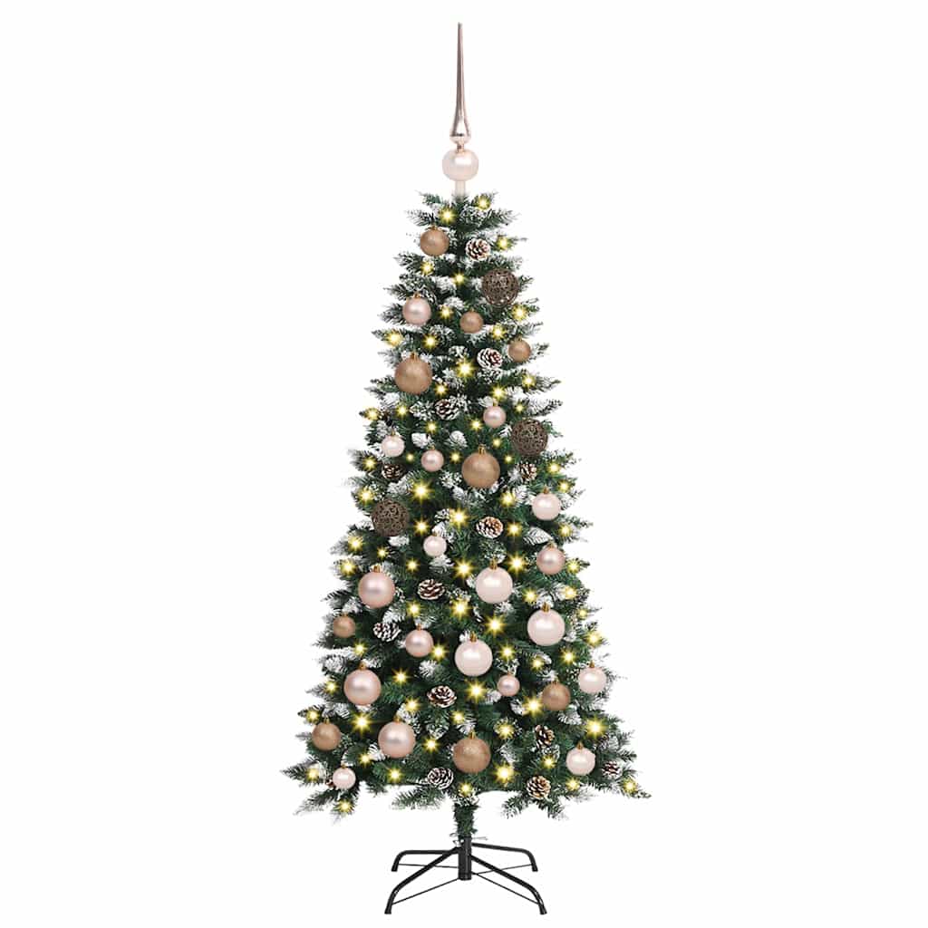 Kunstigt juletræ Grøn 120 cm PVC, plastik og stål