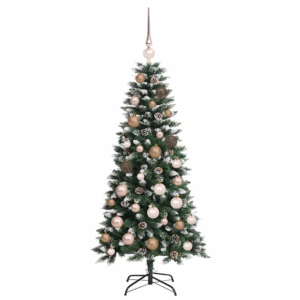 Kunstigt juletræ Grøn 120 cm PVC, plastik og stål