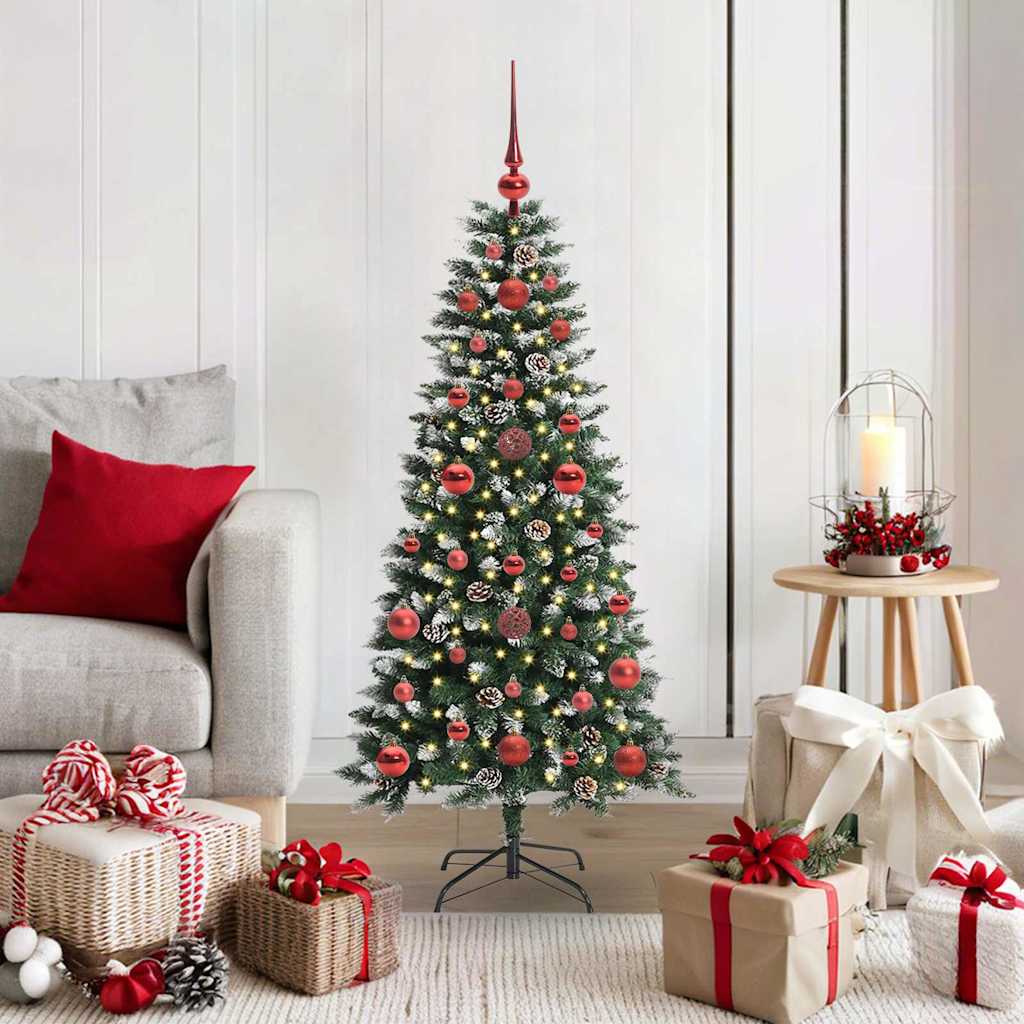 Kunstigt juletræ Grøn 120 cm PVC, plastik og stål