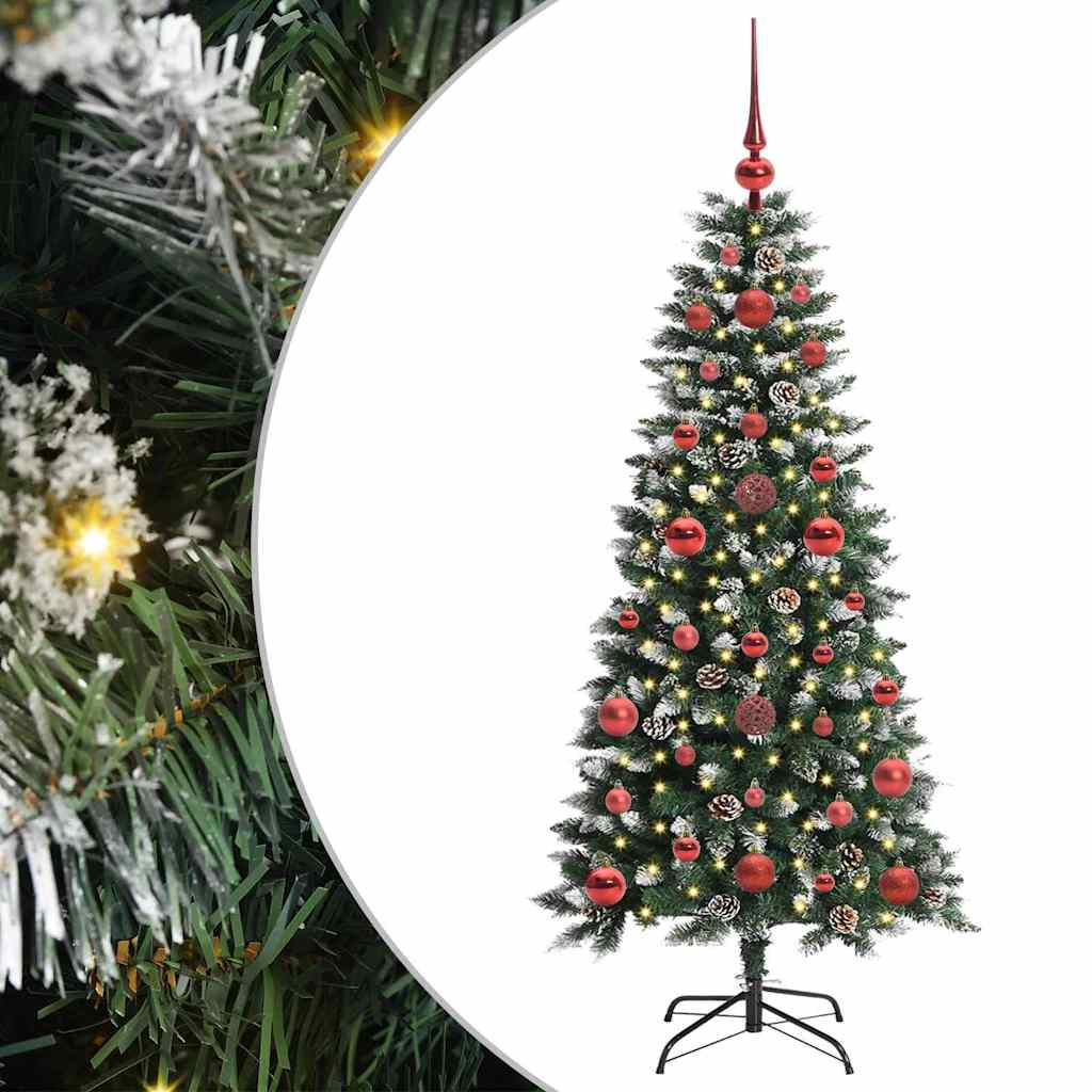 Kunstigt juletræ Grøn 120 cm PVC, plastik og stål