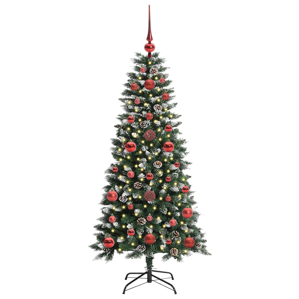 Kunstigt juletræ Grøn 120 cm PVC, plastik og stål