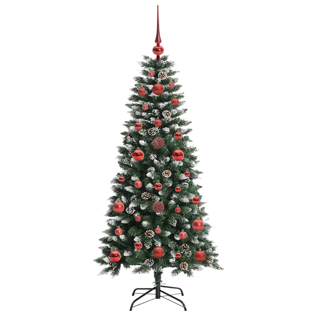 Kunstigt juletræ Grøn 120 cm PVC, plastik og stål