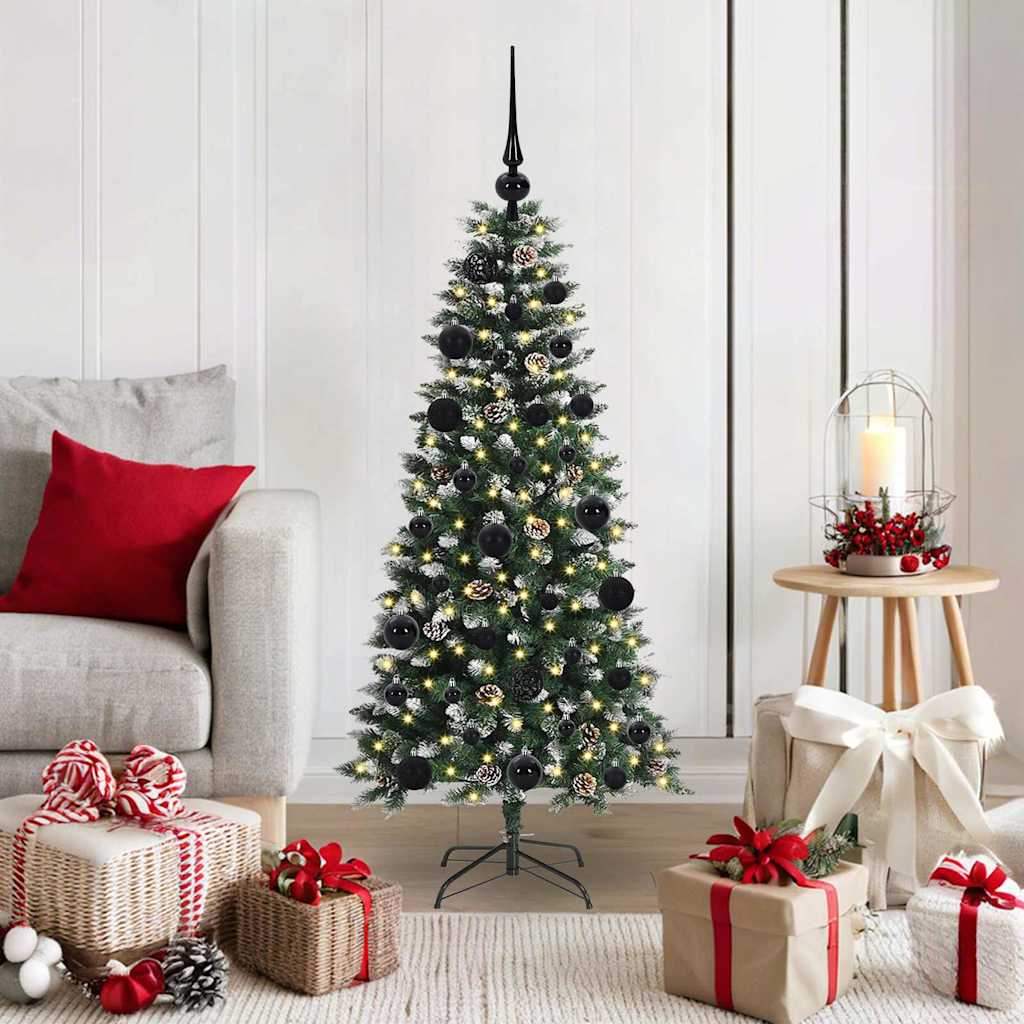 Kunstigt juletræ Grøn 120 cm PVC, plastik og stål