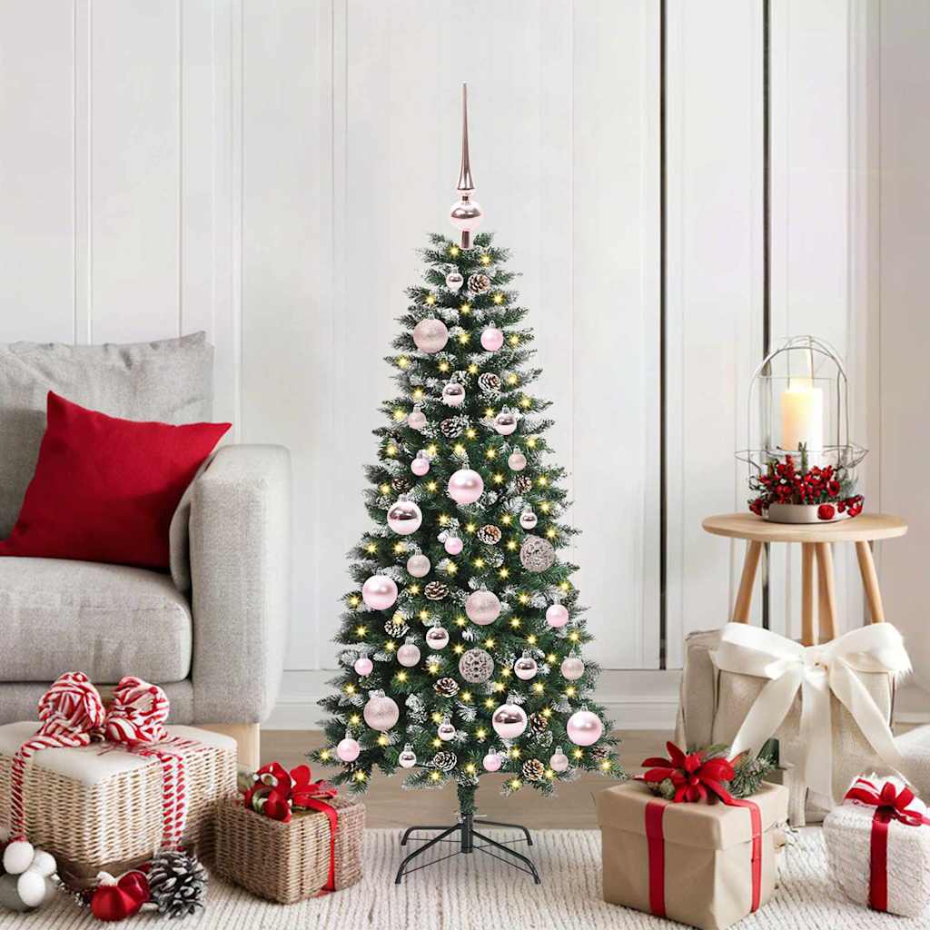 Kunstigt juletræ Grøn 120 cm PVC, plastik og stål