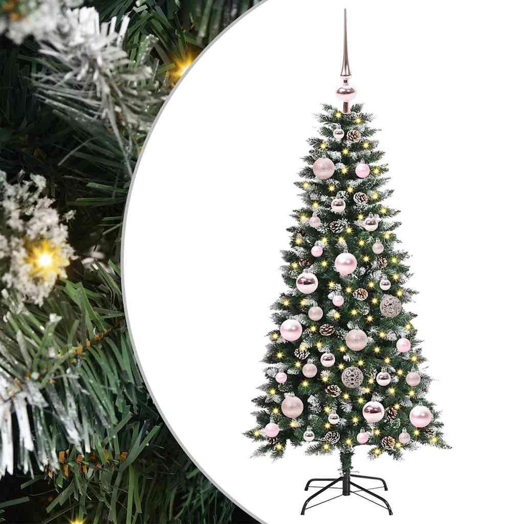 Kunstigt juletræ Grøn 120 cm PVC, plastik og stål