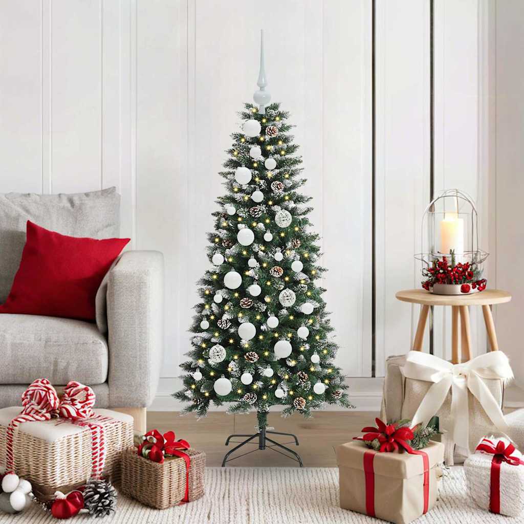 Kunstigt juletræ Grøn 120 cm PVC, plastik og stål