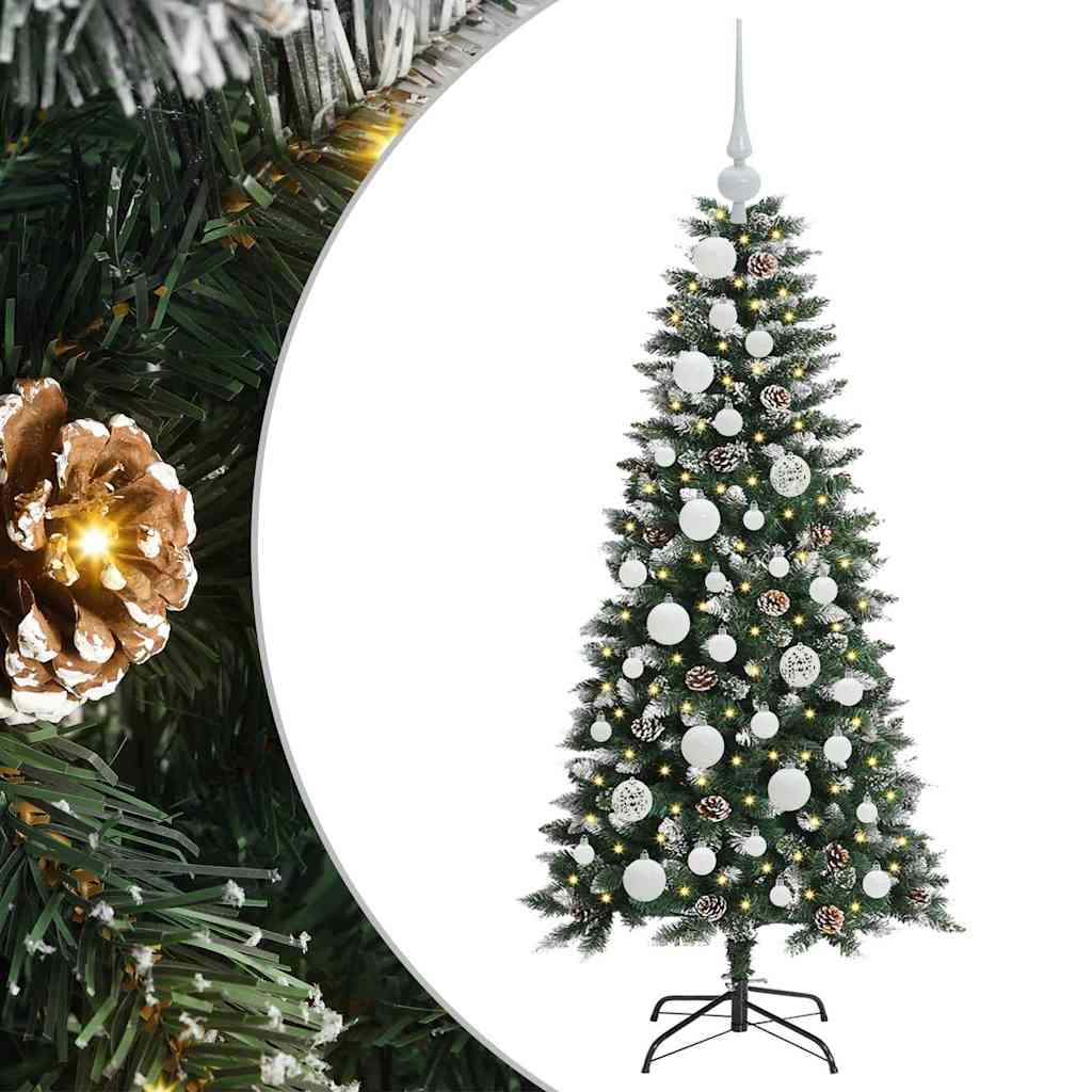 Kunstigt juletræ Grøn 120 cm PVC, plastik og stål