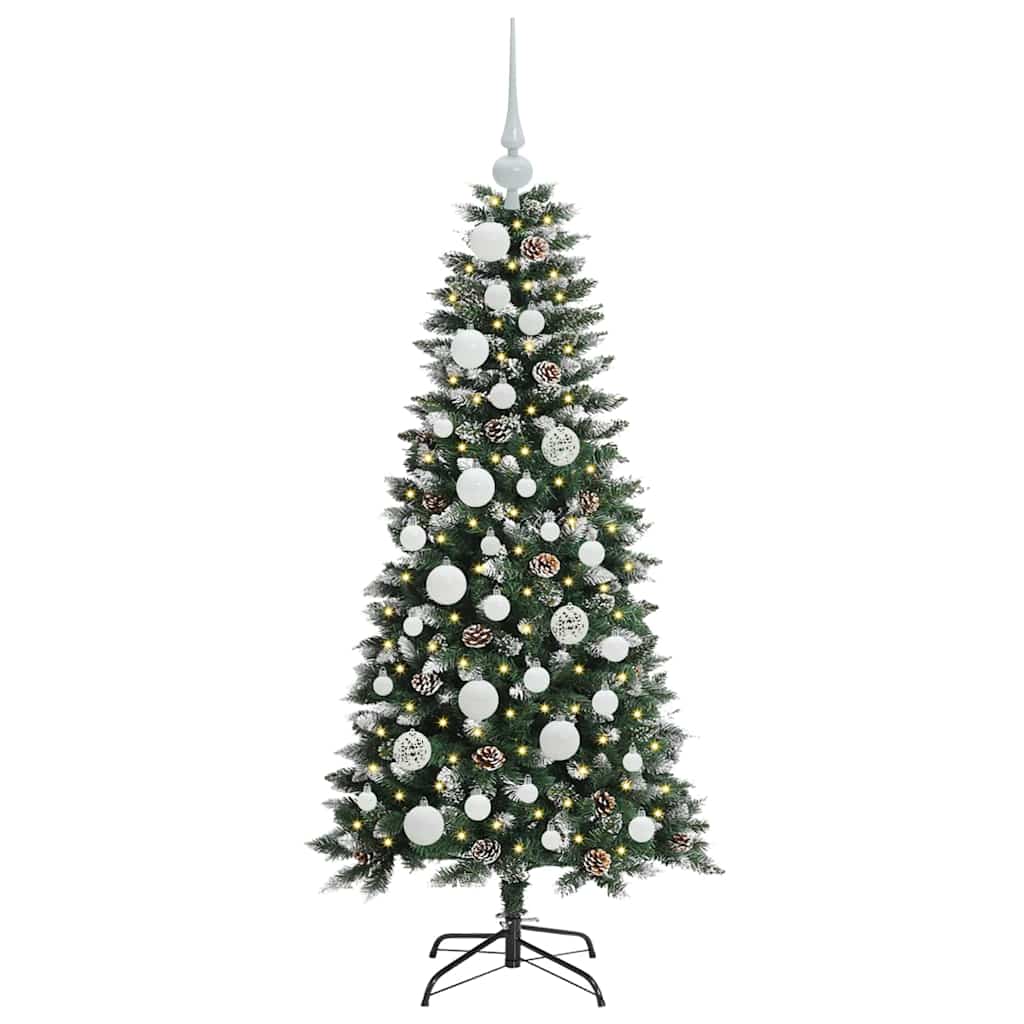 Kunstigt juletræ Grøn 120 cm PVC, plastik og stål